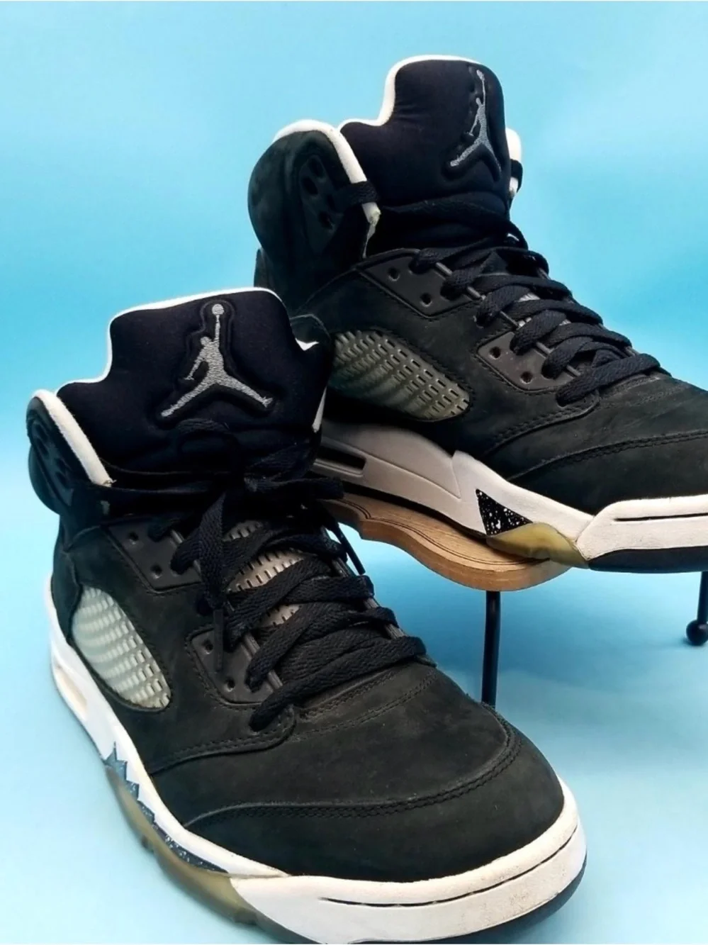Nike Air Jordan 5 Retro Oreo Black Cool Grey Men’s Sneakers Size 10